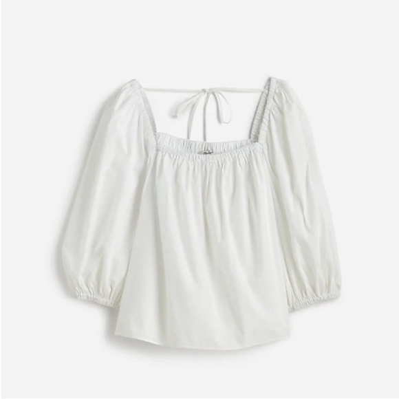 Madewell NWT Puff Sleeve White Blouse - Picture 1 of 5